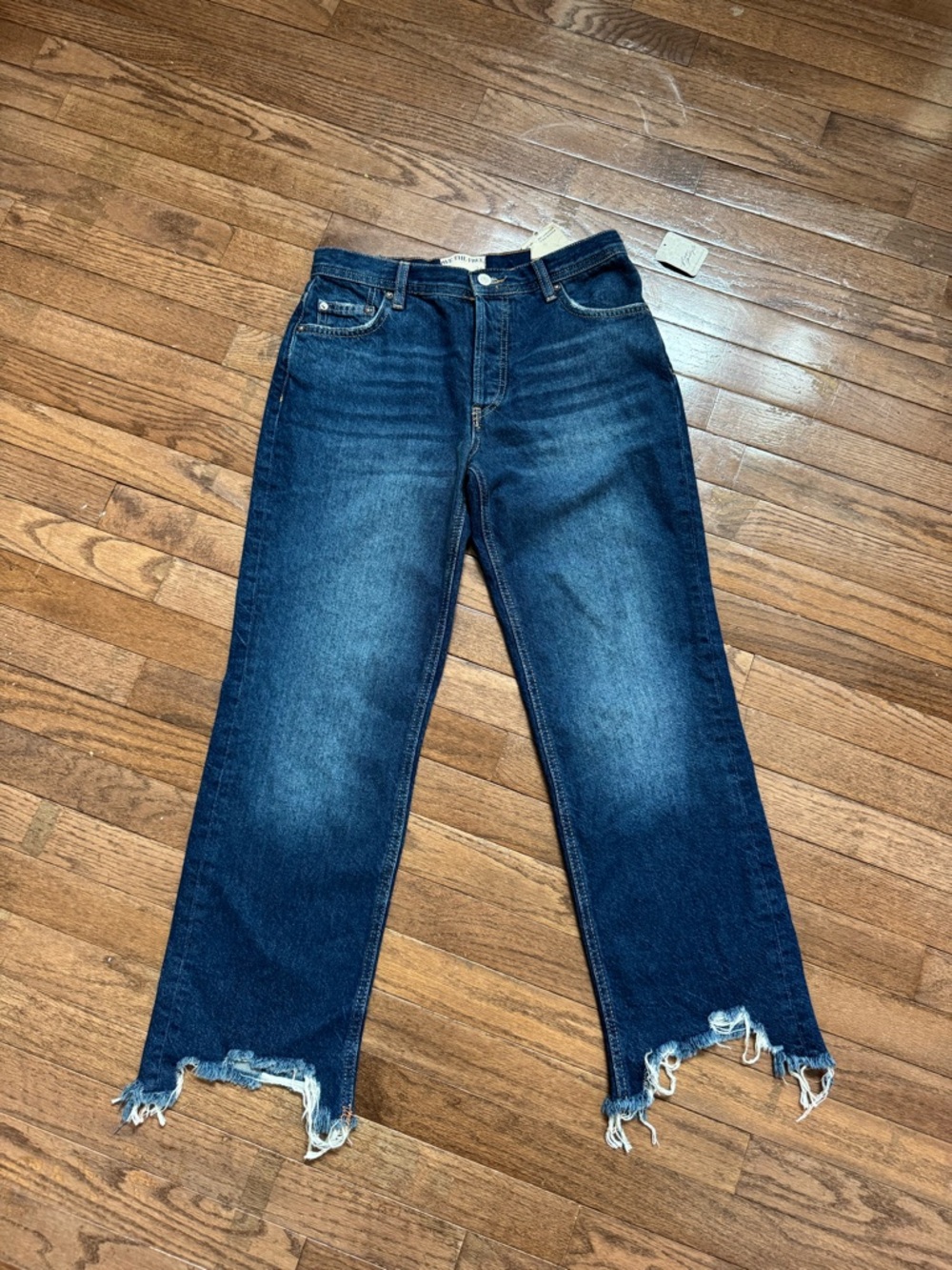 NEW Free People Maggie Mid Rise Straight Leg Jean